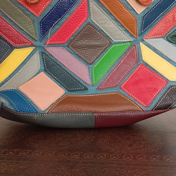 Spring Step Multicolor Geometric Crossbody Bag - Picture 5 of 5